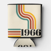 1966 60th Birthday Retro Stripe Vintage Dosenkühler (Vorderseite)