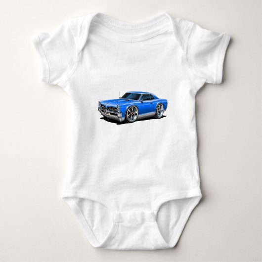 1966/67 GTO Blau-Auto Baby Strampler (Vorderseite)
