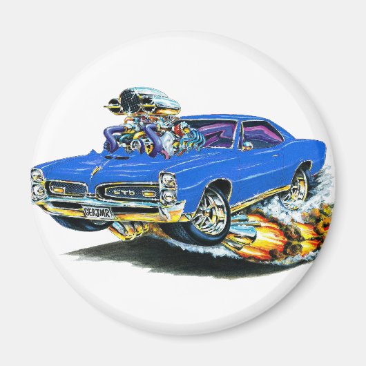 1966-67 GTO Blue Car Magnet (Vorne)