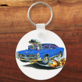 1966-67 GTO Blue Car Schlüsselanhänger (Vorderseite)