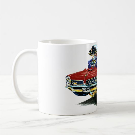 1966-67 GTO kastanienbraunes Auto Kaffeetasse (Links)