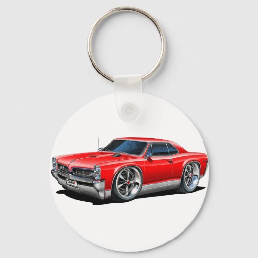 1966/67 GTO Red Car Schlüsselanhänger (Vorderseite)