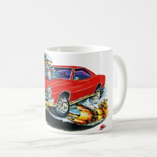 1966-67 GTO Rot-Auto Kaffeetasse (VorderseiteRechts)