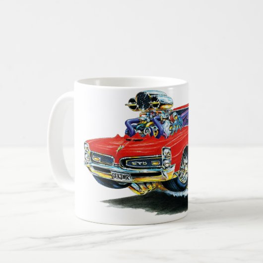 1966-67 GTO Rot-Auto Kaffeetasse (Vorderseite Links)