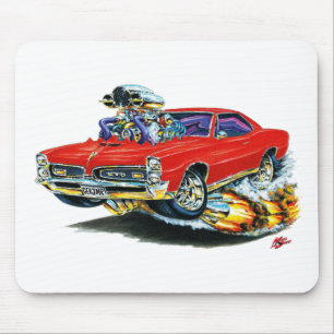 1966-67 GTO Rot-Auto Mousepad
