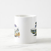 1966-67 GTO Weiß-Auto Kaffeetasse (Mittel)
