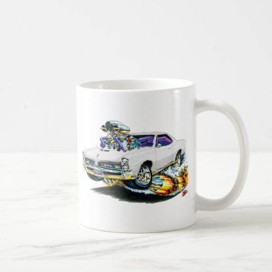 1966-67 GTO Weiß-Auto Kaffeetasse (Rechts)
