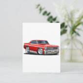 1966-67 Nova Red Car Postkarte (Stehend Vorderseite)