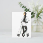 1966 Cardin Fashion Postkarte (Stehend Vorderseite)