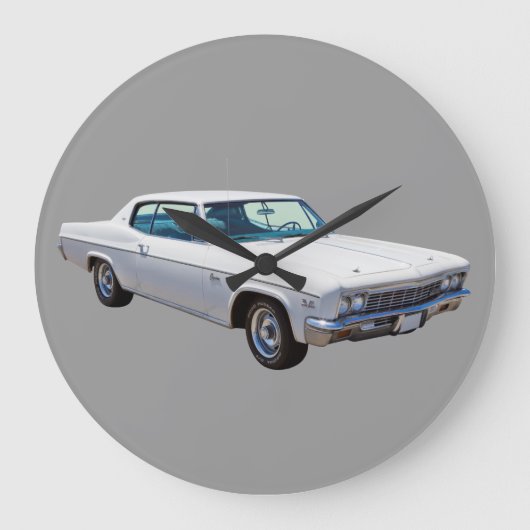 1966 Chevrolet Caprice 427 Muscle Car Große Wanduhr (Vorderseite)