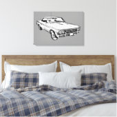 1966 Chevy Chevelle SS 396 Illustration Leinwanddruck (Insitu (Schlafzimmer))