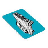 1966 Chevy Chevelle SS 396 Illustration Magnet (Rechte Seite)