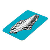 1966 Chevy Chevelle SS 396 Illustration Magnet (Linke Seite)