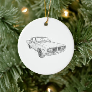 1966 Dodge Coronet Mopar Muscle Car Keramikornament