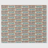 1966 geboren geschenkpapier (Flach)