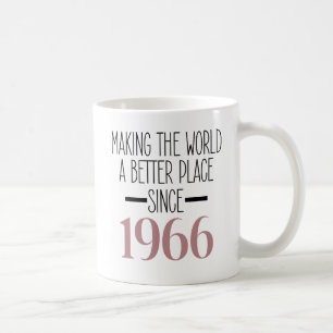 1966 Geburtstag 60 60 Jahre alte Geschenke Frauen Kaffeetasse