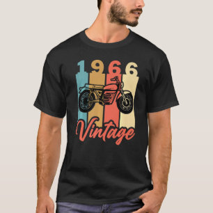1966 Geburtstag Vintages Retro-Motorrad Geburtstag T-Shirt