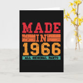 1966 Geburtstag Vintages Sprichwort Karte (Gelbe Blume)