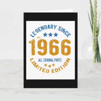 1966 Geburtstags-Retrospektive Karte