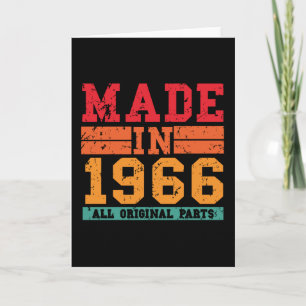 1966 Geburtstags-Spruch Vintage Karte