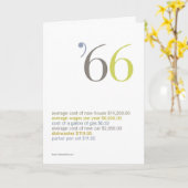 1966 Geburtstagspass-Fakten Karte (Gelbe Blume)