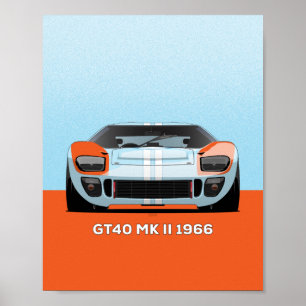 1966 GT40 POSTER