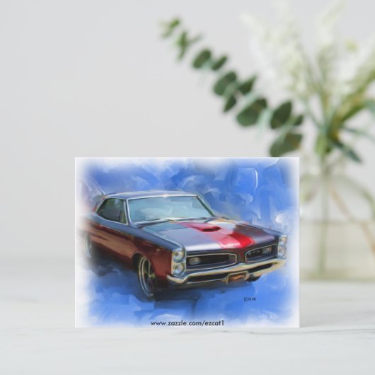 1966 GTO POSTKARTE (Stehend Vorderseite)