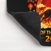 1966 Jahr des Feuerpferds 60. Geburtstag Chinesisc Mousepad (Ecke)