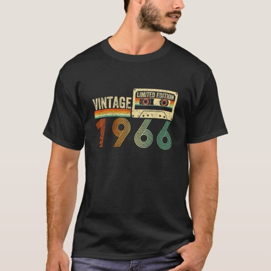 1966 Klassisches 60. Geschenkdesign für lustig Geb T-Shirt (Vorderseite)