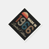 1966 Limited Edition 60. Geburtstag Serviette (Ecke)