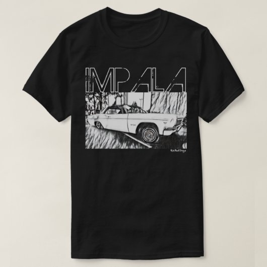 1966 Lowrider Chevrolet Impala Chevy Low Rider Car T-Shirt (Design vorne)
