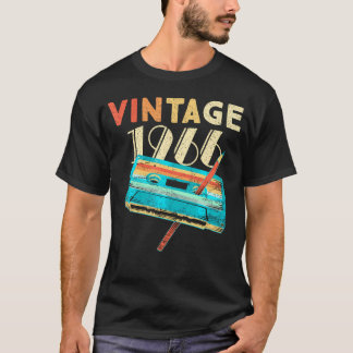 1966 Musikkassette 58. Geburtstag 58 Jahre alt T-Shirt