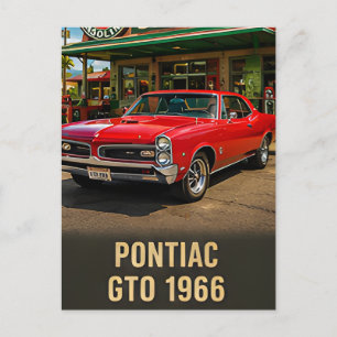 1966 Pontiac GTO Oldtimer US-Muskelauto Postkarte
