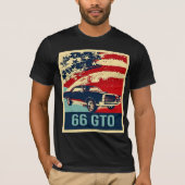 1966 Pontiac GTO Pop Art Style T-Shirt (Vorderseite)