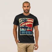 1966 Pontiac GTO Pop Art Style T-Shirt (Vorne ganz)
