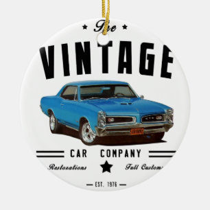 1966 Pontiac GTO Vintag Garage Keramik Ornament