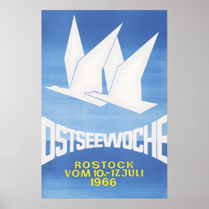 1966 Poster DDR Ostseewoche