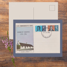 1966 Robert Burns Ersttagsbrief Antiquität Literar