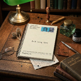 1966 Robert Burns Postage Stamp Antique Literary Notizblock