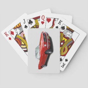 1966 Rote konvertible Spielkarten