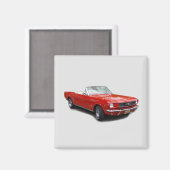 1966 roter konvertibler Magnet (Vorderseite/Rückseite)