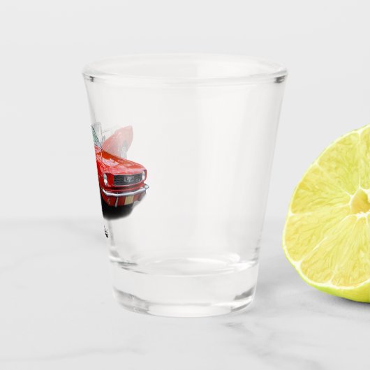 1966 Rotwandblechglas Schnapsglas (Rechts)