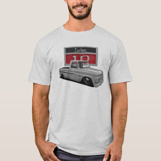 1966 Slammed Chevy C10 Truck T - Shirt (Vorderseite)