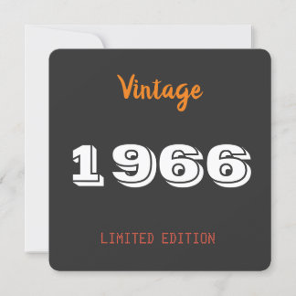 1966 Vintage 60th Birthday Invitation Personalized Einladung