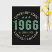 1966 Vintage Birthday Karte (Gelbe Blume)