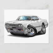 1966 Weißer Oldtimer Postkarte (Vorderseite)