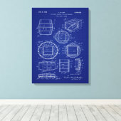 1966 Whiskey Container Art Leinwanddruck (Insitu (Holzboden))