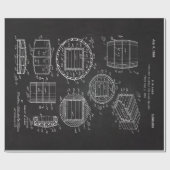 1966 Whiskey Container Geschenkpapier (Flach)