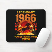 1966 Year Of The Fire Horse 60th Birthday Chinese Mousepad (Mit Mouse)