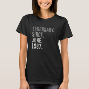 1967 55 Legendary Seit Juni 1967 55. Geburtstag VI T-Shirt